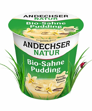 BIO Pudink smetanový vanilkový Andechser