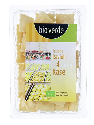 BIO Těstoviny čerstvé se 4 druhy sýra BioVerde